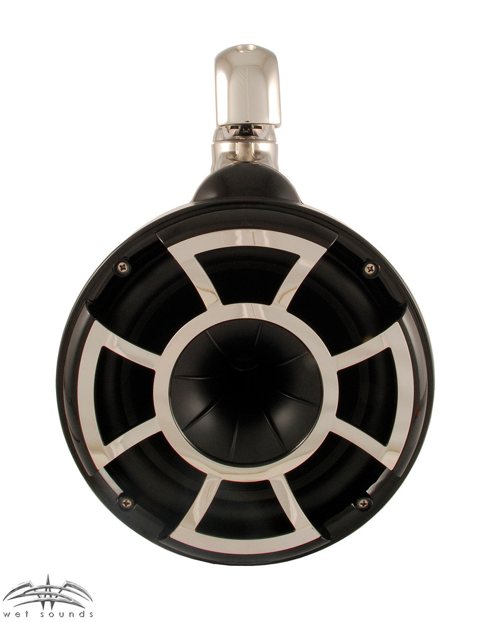 Wet Sounds REV 8 Swivel Clamp Tower Speakers with Wet Sounds Suitz speaker Covers - Black