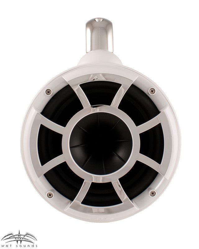 Wet Sounds REV 8 Fixed Clamp Tower Speakers - White (Pair)