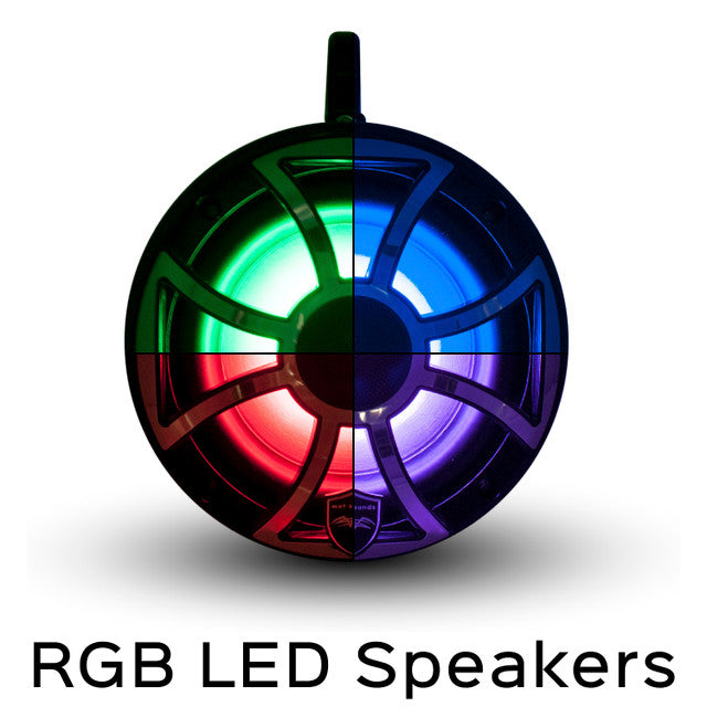 Wet Sounds REVO 6-XSB-SS 6.5 Inch Marine LED Speakers & Roll Cage Enclosures (1.75