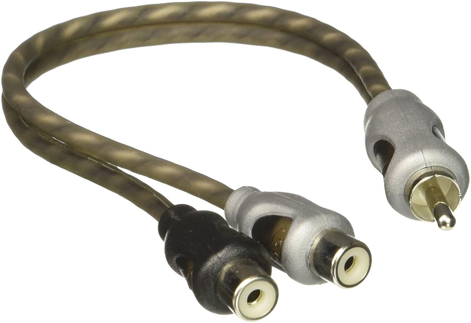 Rockford Fosgate RF RFIY-1M Twisted Pair Y-Adapter 1 Male To 2 Female
