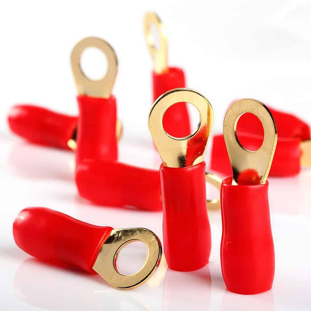 (10) Red Soft PVC Insulation 4 Gauge 3/8