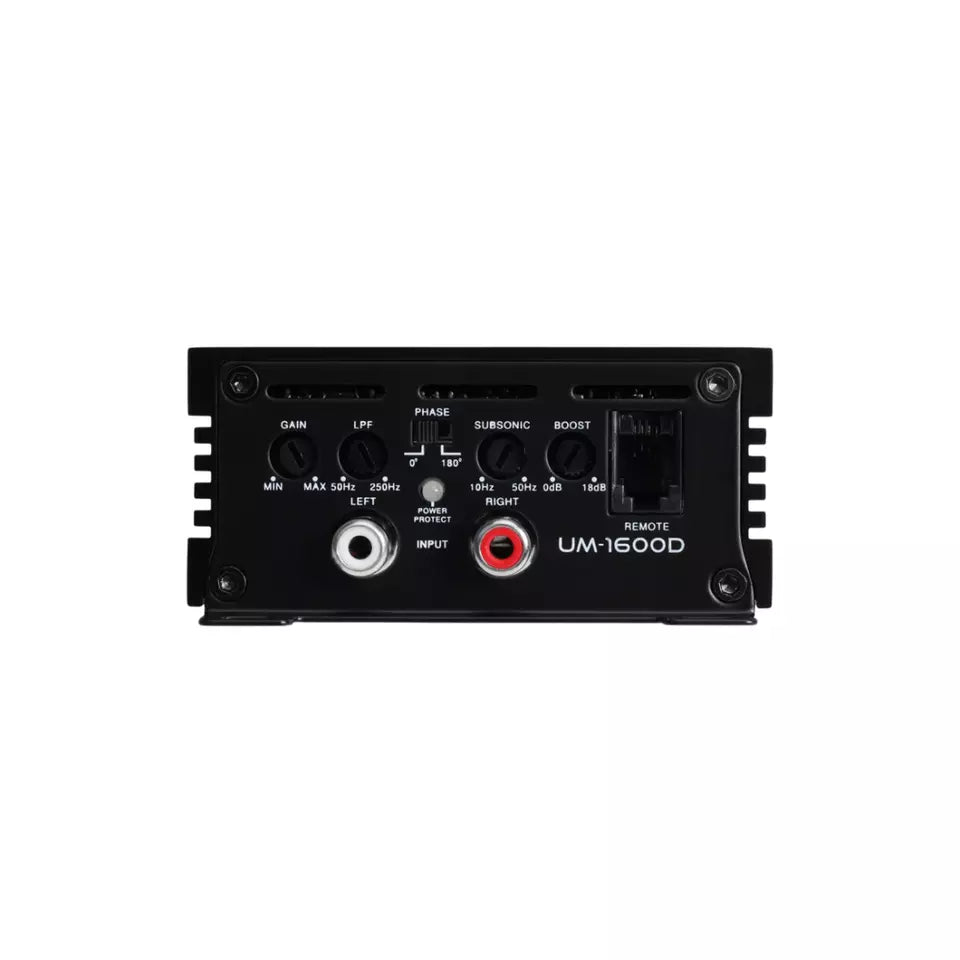 Nemesis Audio UM-1600D 1CH Monoblock 1600W Max Class-D Ultra Micro Car Amplifier