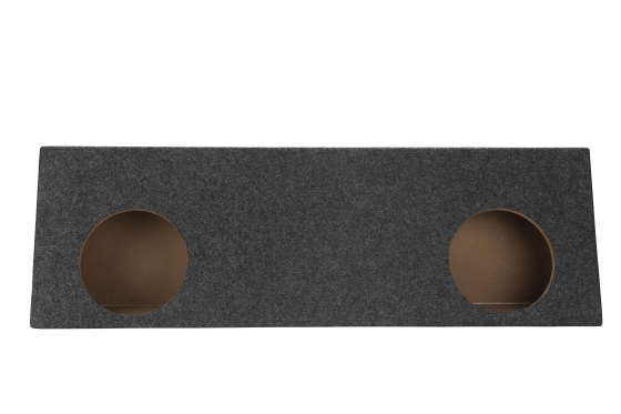 2-12'' Slot Ported Behind The Single Cab Truck Seat Carpeted Sub box