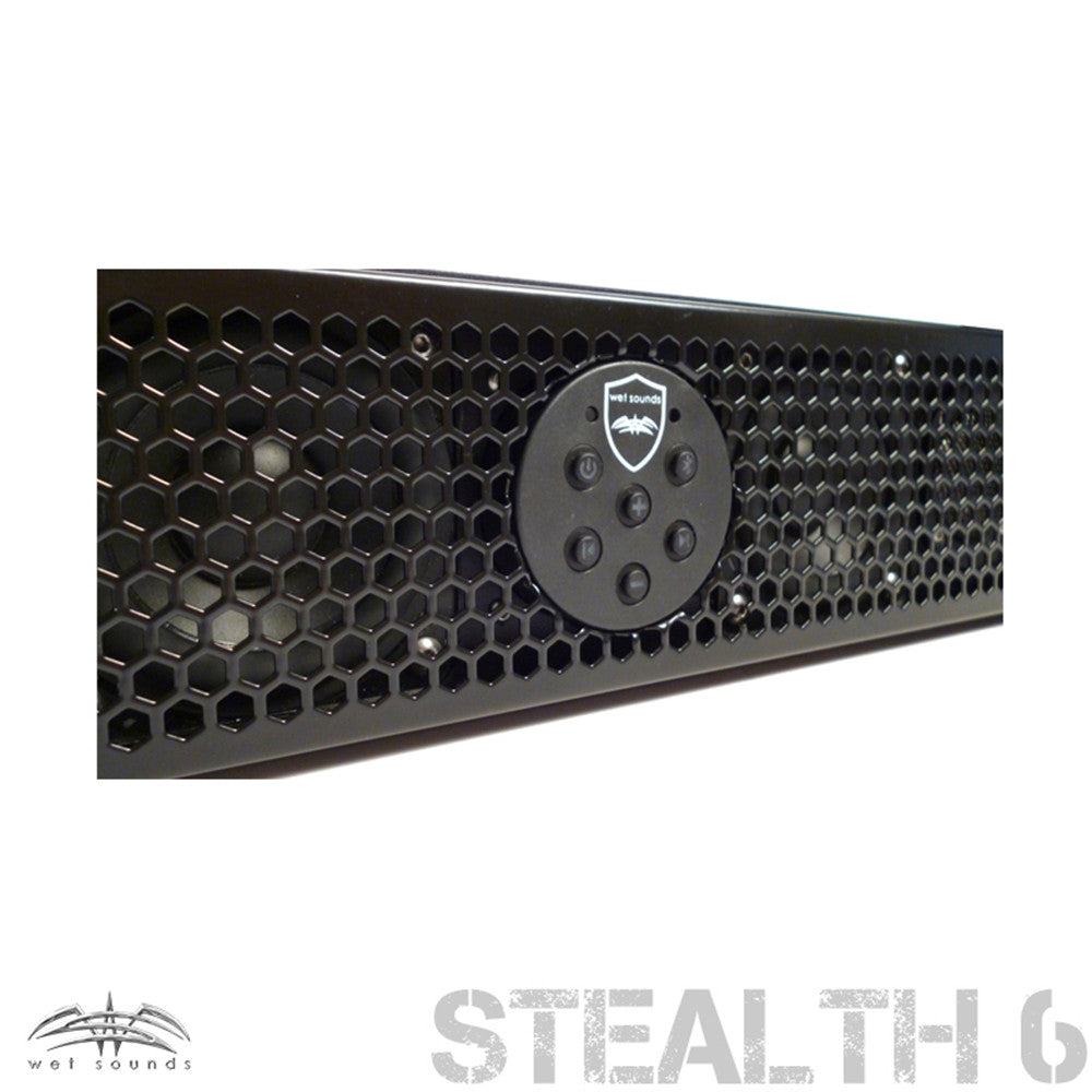 Wet Sounds Package - Black Stealth 10 Ultra HD Sound Bar w/ Remote and AS-8 8