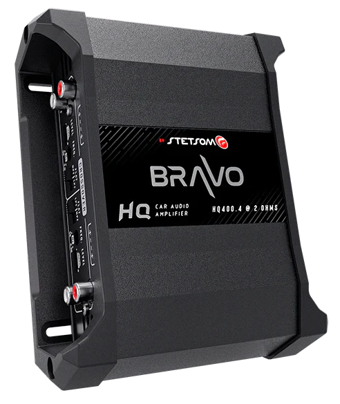 Stetsom Bravo HQ400.4 4-Channel Amplifier 2-Ohm Stable