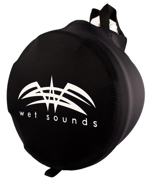 Wet Sounds Two Pairs of Black REV 10 Swivel Clamp Tower Speakers with Wet Sounds Suitz speaker Covers & SD2 Amplifier