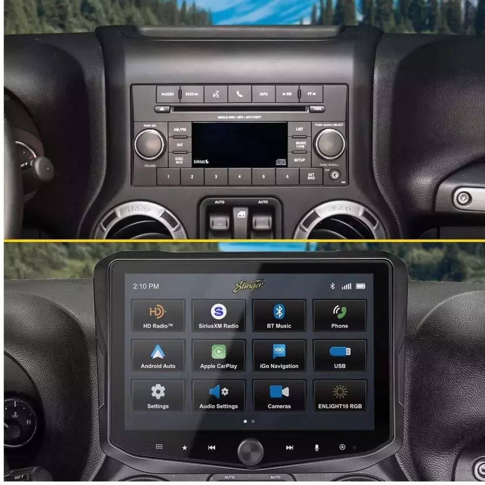 PAC SRK-JK11HX HORIZON10 Integration & Install Kit for 2011-18 Jeep Wrangler JK
