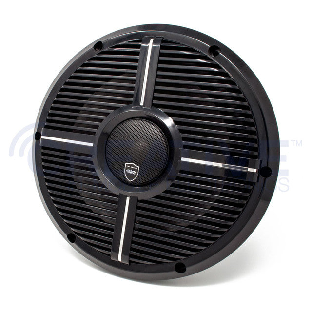 Wet Sounds REVO 10CX XW-B Black XW Grill 10 Inch Marine High Performance LED Coaxial Speakers (pair)