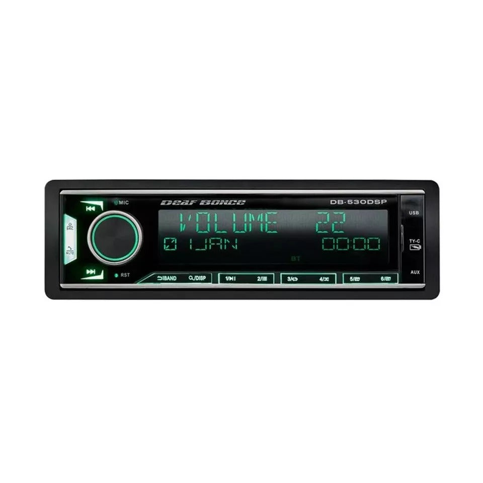 Deaf Bonce DB-530DSP 1-DIN MP3/USB/AUX/AM/FM Bluetooth Digital Media Receiver