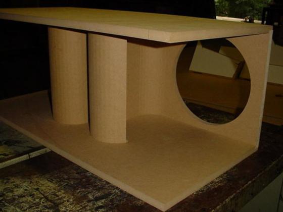 2-12'' Horn Ported Subwoofer Box Poly