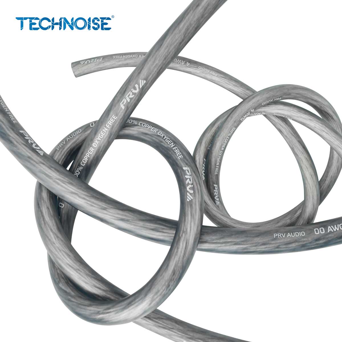 Silver Grey OFC Power Wire  WIRE SPOOL 4G 50 FT GREY