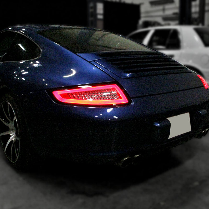 Spec-D 05-09 Porsche 911 997 LED Tail Lights Chrome/Red