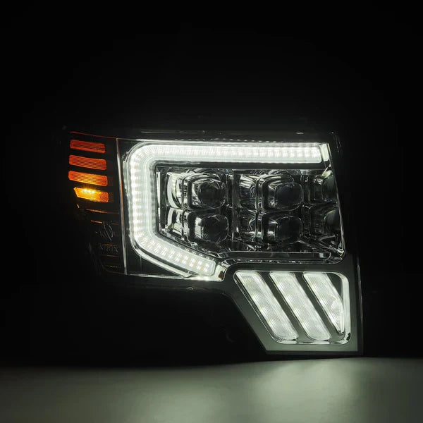 AlphaRex 09-14 Ford F150 MKII NOVA-Series LED Projector Headlights Chrome