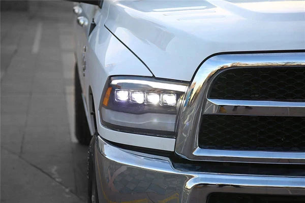AlphaRex 09-18 Ram Truck NOVA-Series LED Projector Headlights Jet Black
