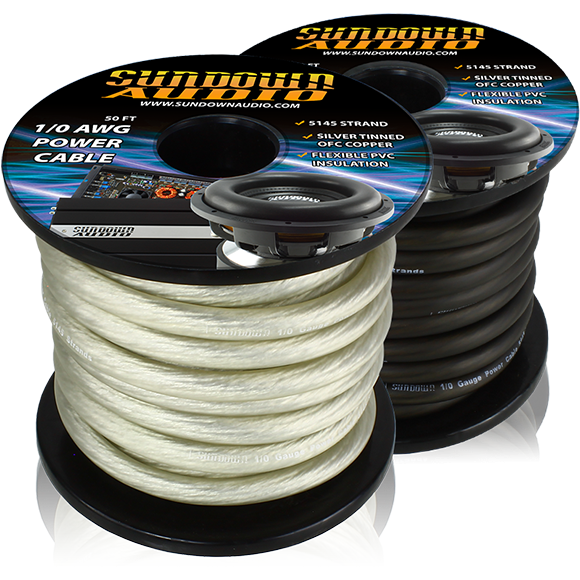 Sundown Audio 1/0 AWG Power Cable (50FT)