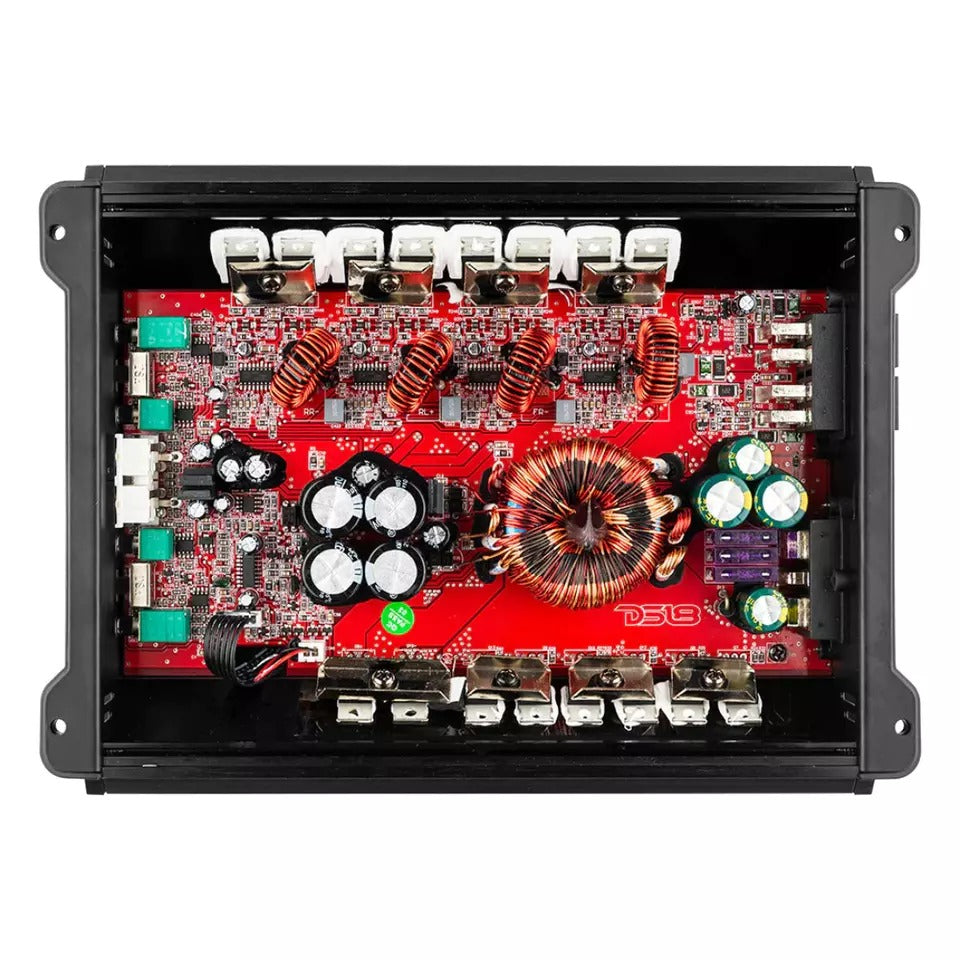 DS18 ZR800.4D 3600W Max 4-Channel Class-D Full-Range Car Audio Amplifier