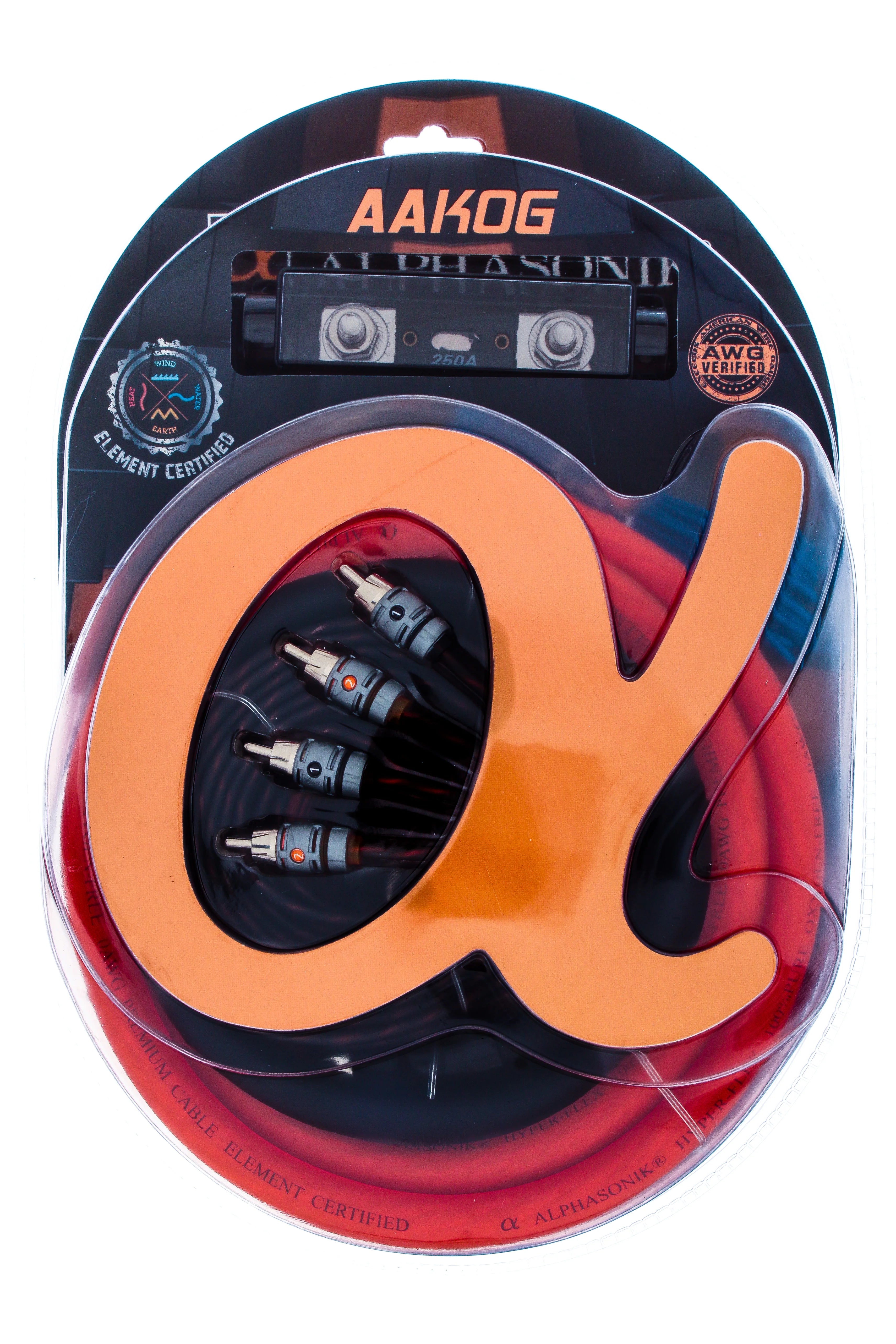 Alphasonic 0 Gauge Premium Amp power Kit