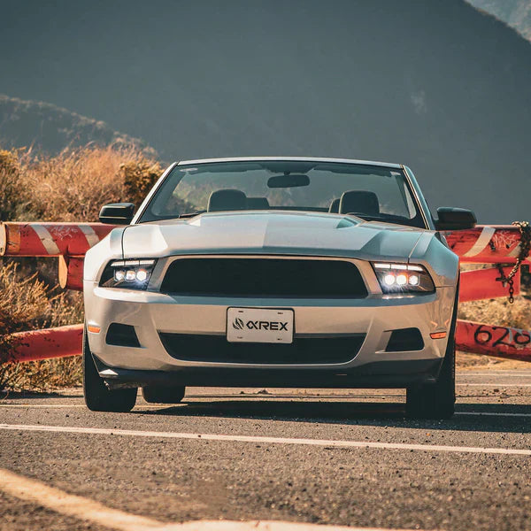 AlphaRex 10-12 Ford Mustang MK II NOVA-Series LED Projector Headlights Alpha-Black