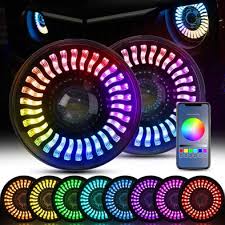 Jeep LED Headlights with Integrated DRL Turn Signal