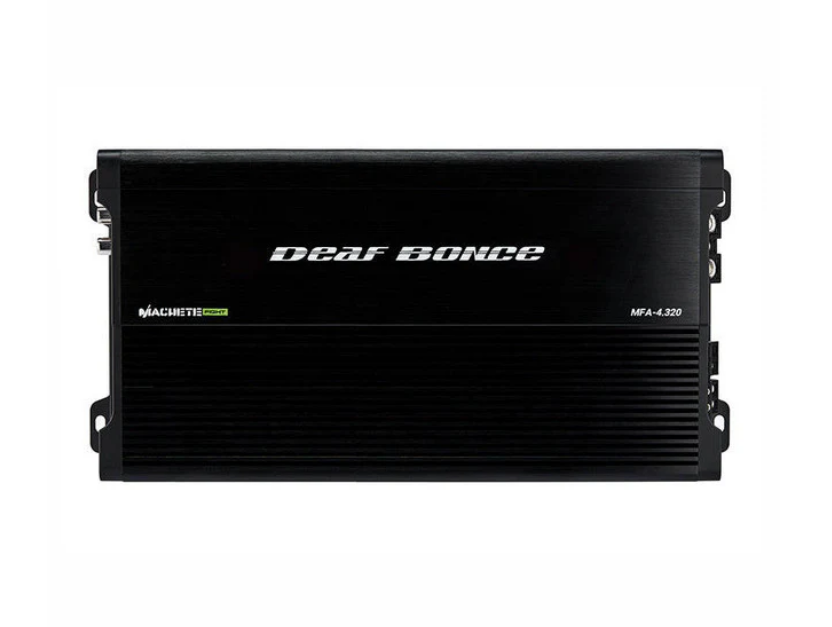 Deaf Bonce Car Audio Bundle | Machete Fight MFA-4.320 4-Channel Amplifier + Apocalypse AP-M61AC 6.5