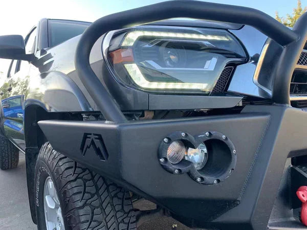 AlphaRex 12-15 Toyota Tacoma PRO-Series Halogen Projector Headlights Black