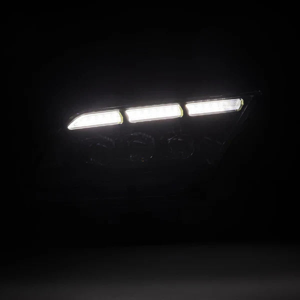 AlphaRex 13-14 Ford Mustang MK II NOVA-Series LED Projector Headlights Black