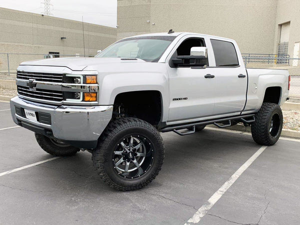 AlphaRex 15-19 Chevrolet Silverado 2500HD/3500HD PRO-Series Halogen Projector Headlights Black