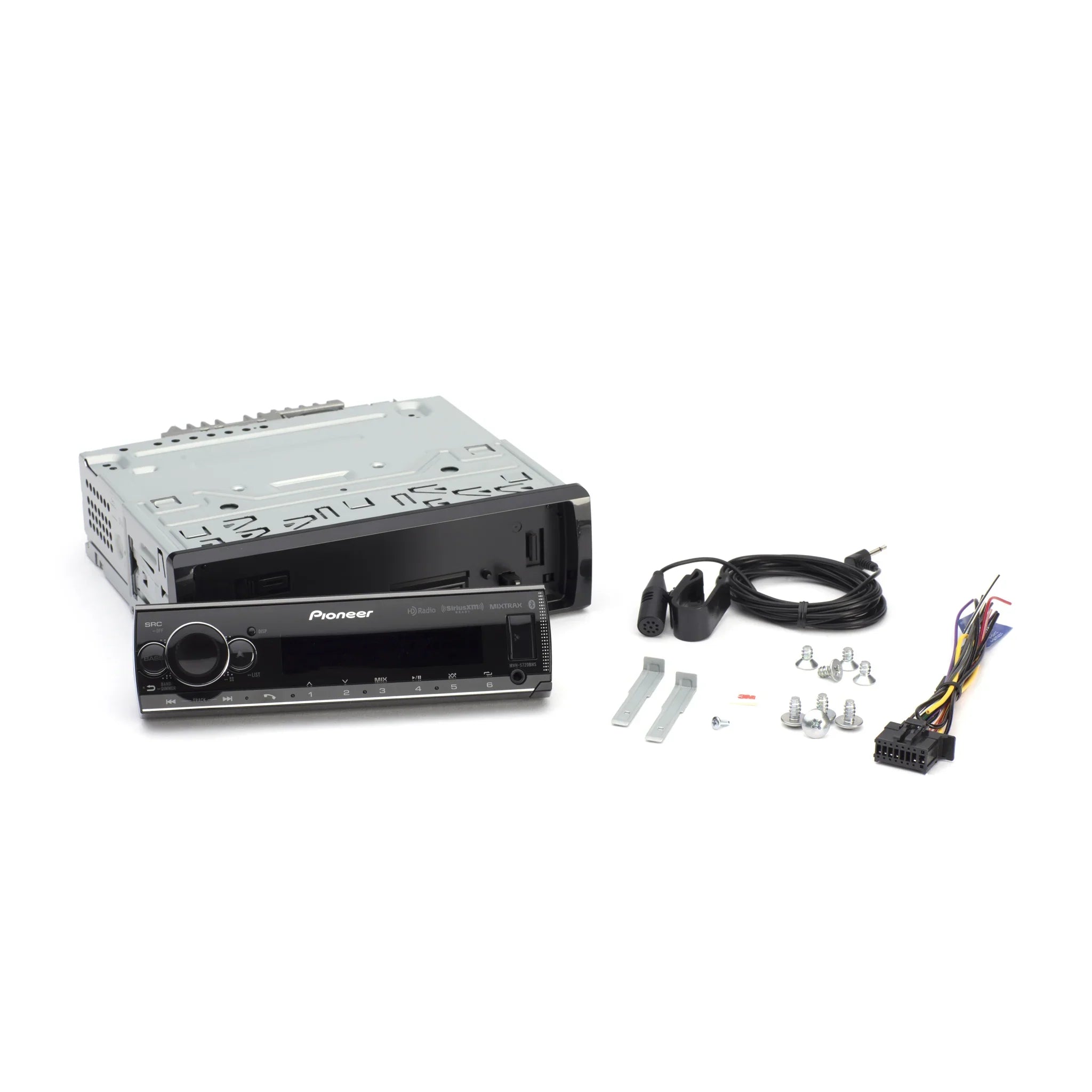 Pioneer MVH-S720BHS Single DIN Digital Media Receiver with Bluetooth, HD Radio and SiriusXM Ready