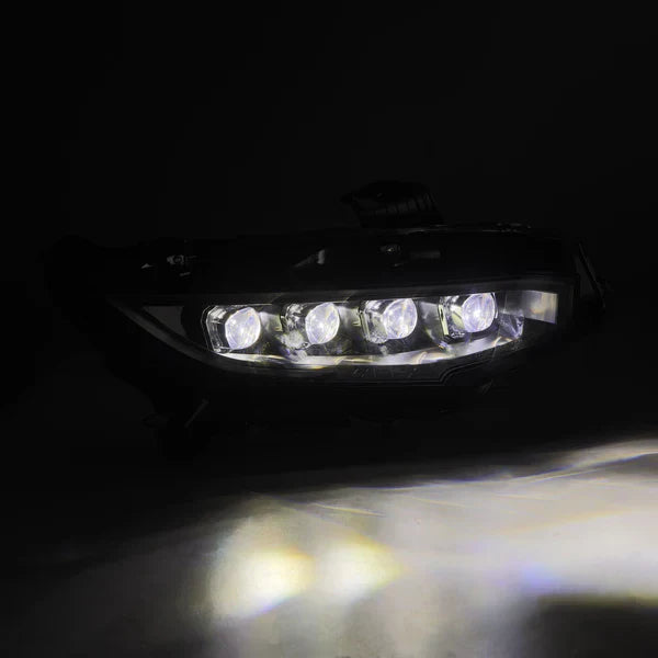 AlphaRex 16-21 Honda Civic NOVA-Series LED Projector Headlights Alpha-Black