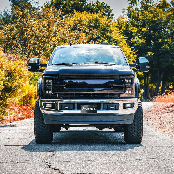 AlphaRex 17-19 Ford Super Duty MKII NOVA-Series LED Projector Headlights Black