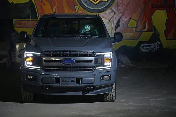 AlphaRex 18-20 Ford F150 NOVA-Series LED Projector Headlights Chrome