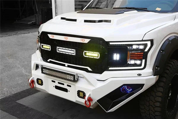 AlphaRex 18-20 Ford F150 NOVA-Series LED Projector Headlights Chrome