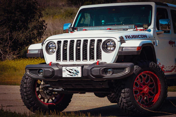 AlphaRex 18-25 Jeep Wrangler JL/Gladiator JT NOVA-Series LED Projector Headlights Alpha-Black