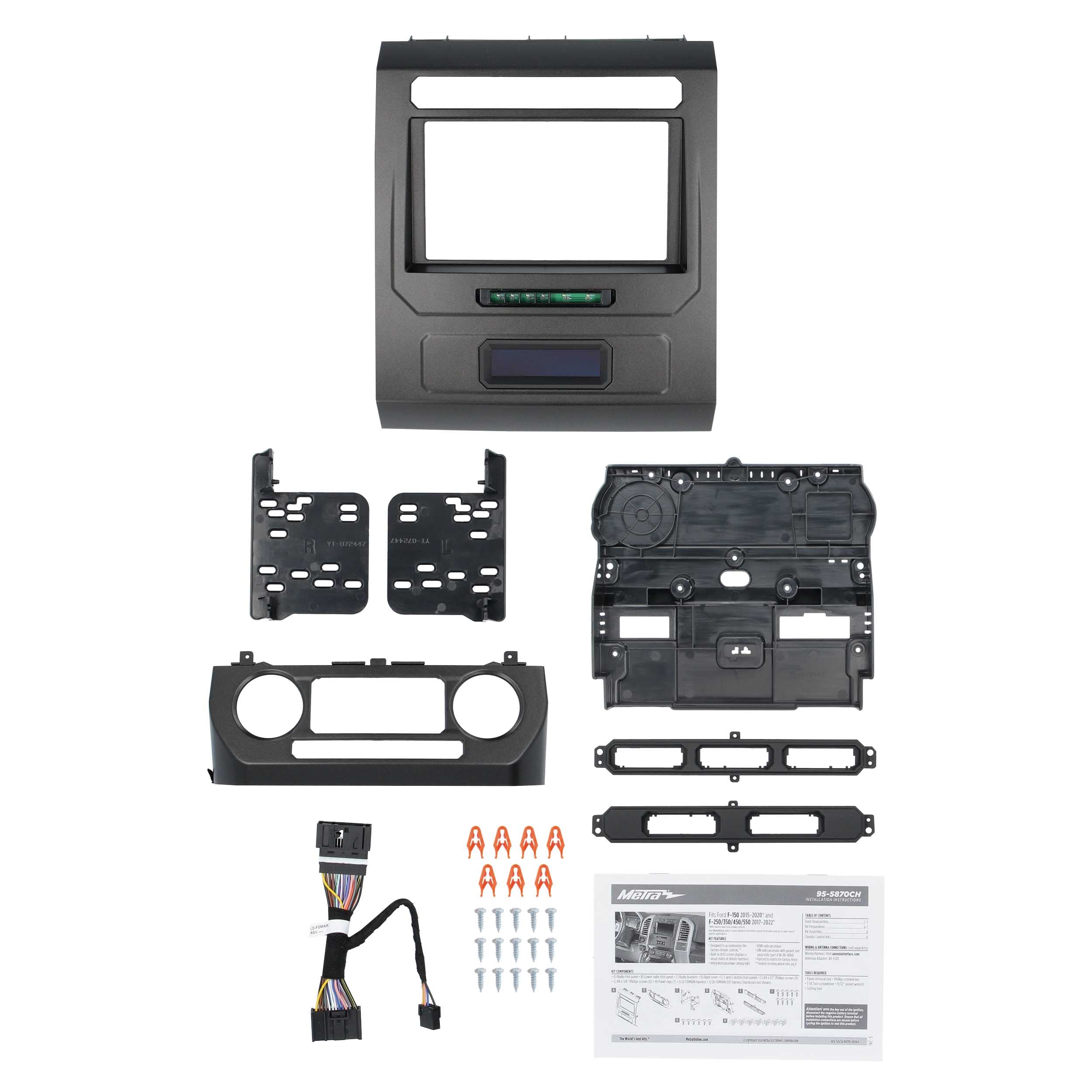 Metra 95-5870CH Double DIN Stereo Dash Kit