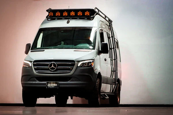 AlphaRex 19-24 Mercedes-Benz Sprinter NOVA-Series LED Projector Headlights Black