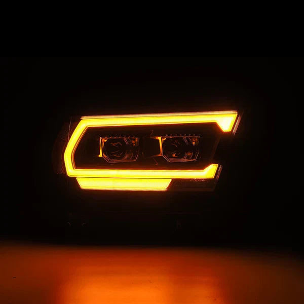 AlphaRex 19-24 Ram 1500 (MK II 2500 Style) PRO-Series Halogen Projector Headlights Black
