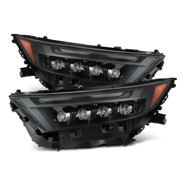 AlphaRex 19-24 Toyota RAV4 (High Trim) NOVA-Series LED Projector Headlights Alpha-Black