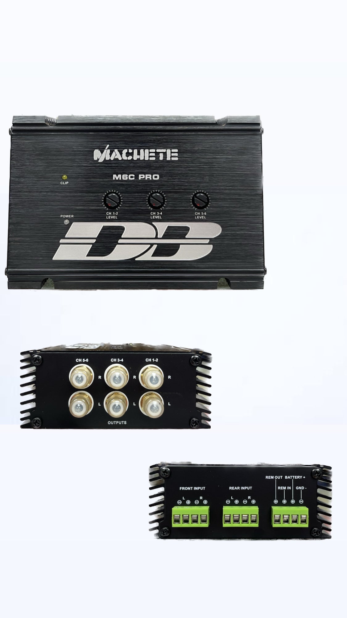Apocalypse Machete M6C Pro | 6-CHANNEL HIGH LEVEL SIGNAL CONVERTER with signal controller.