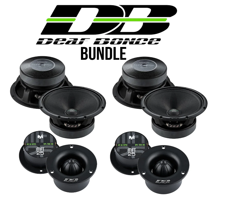 Deaf Bonce Car Audio Bundle | (2) Apocalypse AP-M61SE PRO 6.5