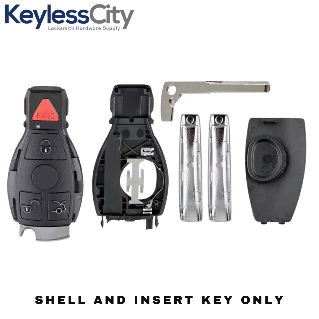 1997-2014 Mercedes Benz 4-Button Fobik Key SHELL For IYZ-3312