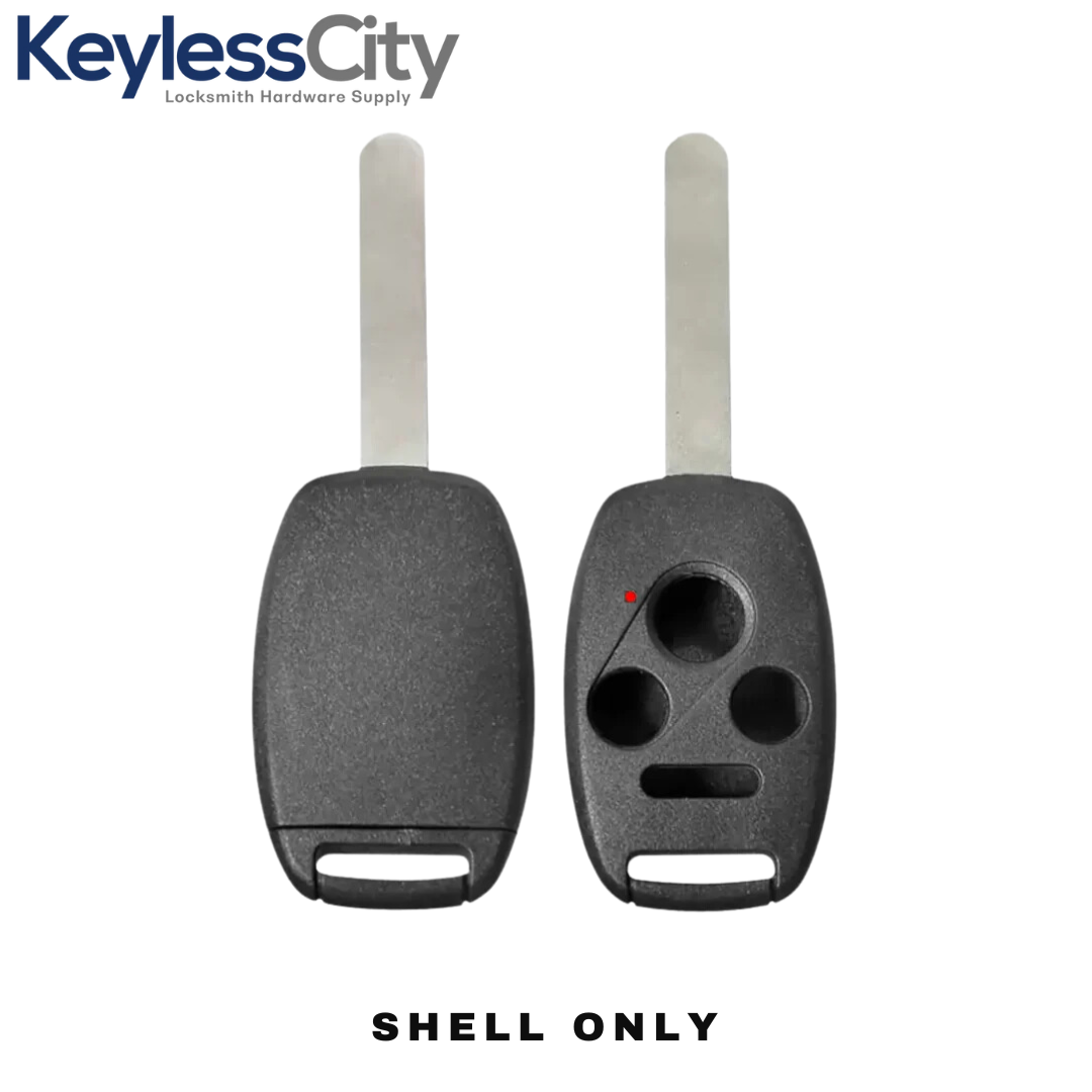 2005-2013 Honda / 4-Button Remote Head Key STRONG SHELL / HO01 / OUCG8D-380H-A, MLBHLIK-1T, KR55WK49308, N5F-S0084A (AFTERMARKET)