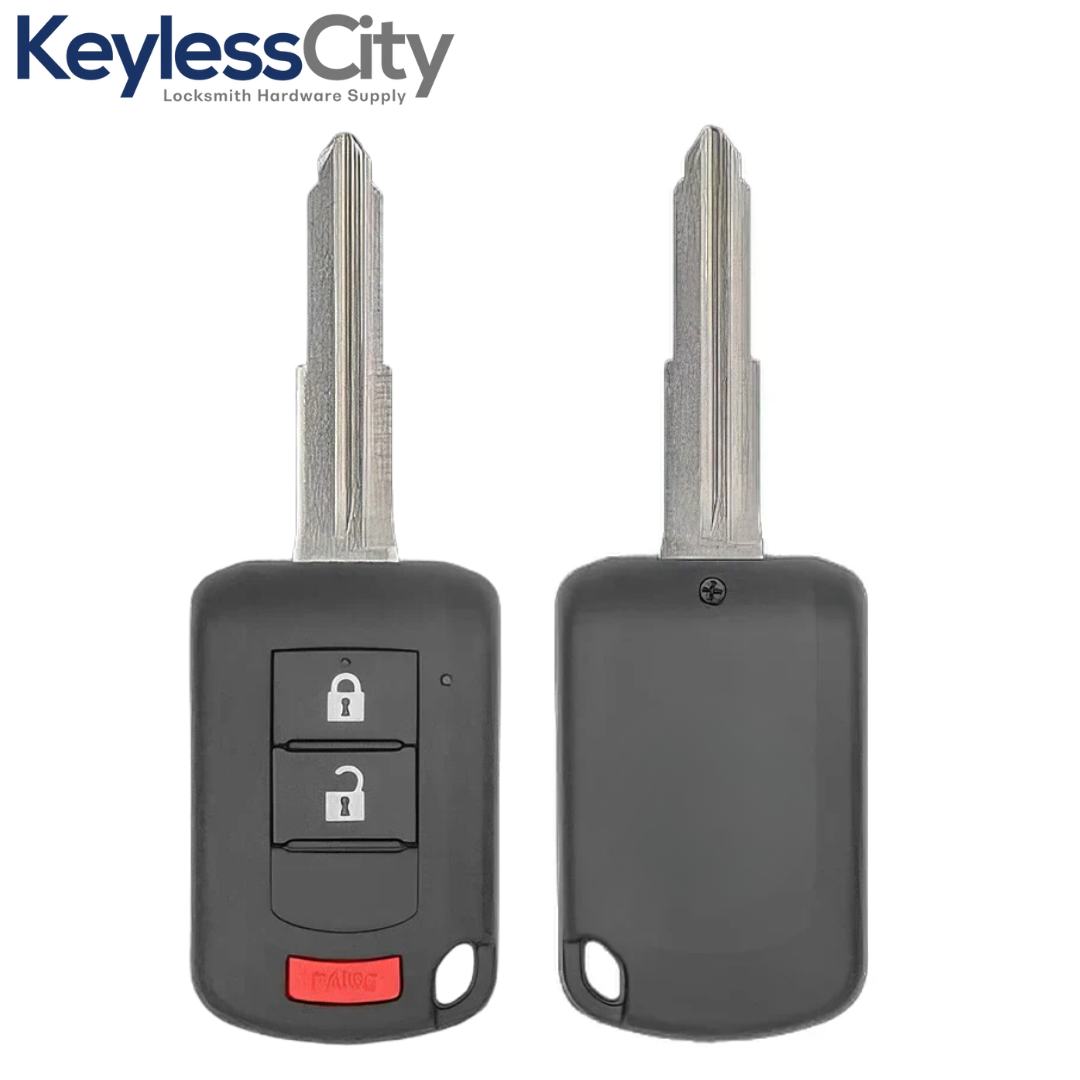 2010-2019 Mitsubishi Outlander Lancer / 3-Button Remote Head Key with Shoulder / PN: 6370B944 / OUCJ166N (AFTERMARKET)