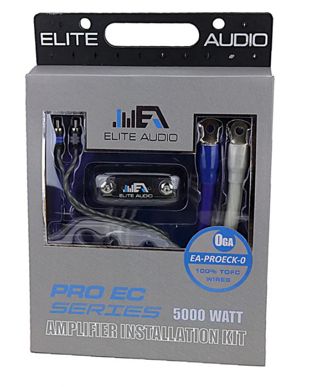 Elite Audio EA-PROK0-EC Pro EC All Copper 0 Ga Amp Install Kit