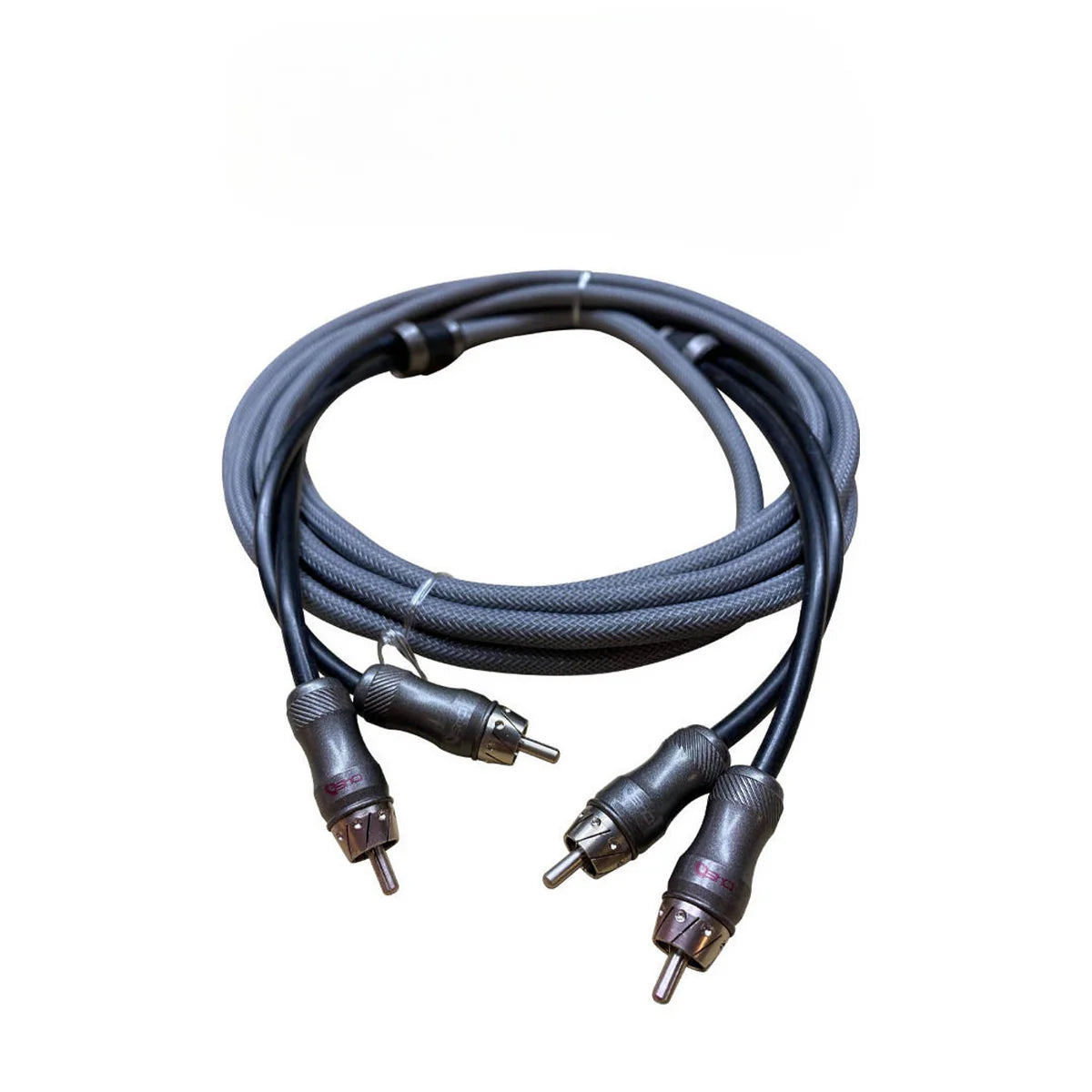 DOWN4SOUND 12FT 2-CHANNEL TWISTED PAIR RCA INTERCONNECT CABLE
