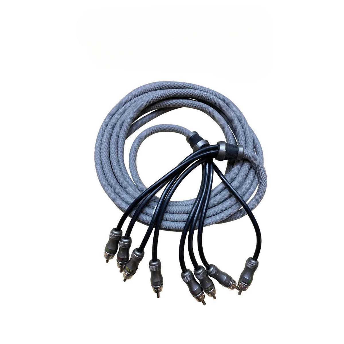 DOWN4SOUND 1.5 FT 4-CHANNEL TWISTED PAIR RCA INTERCONNECT CABLE