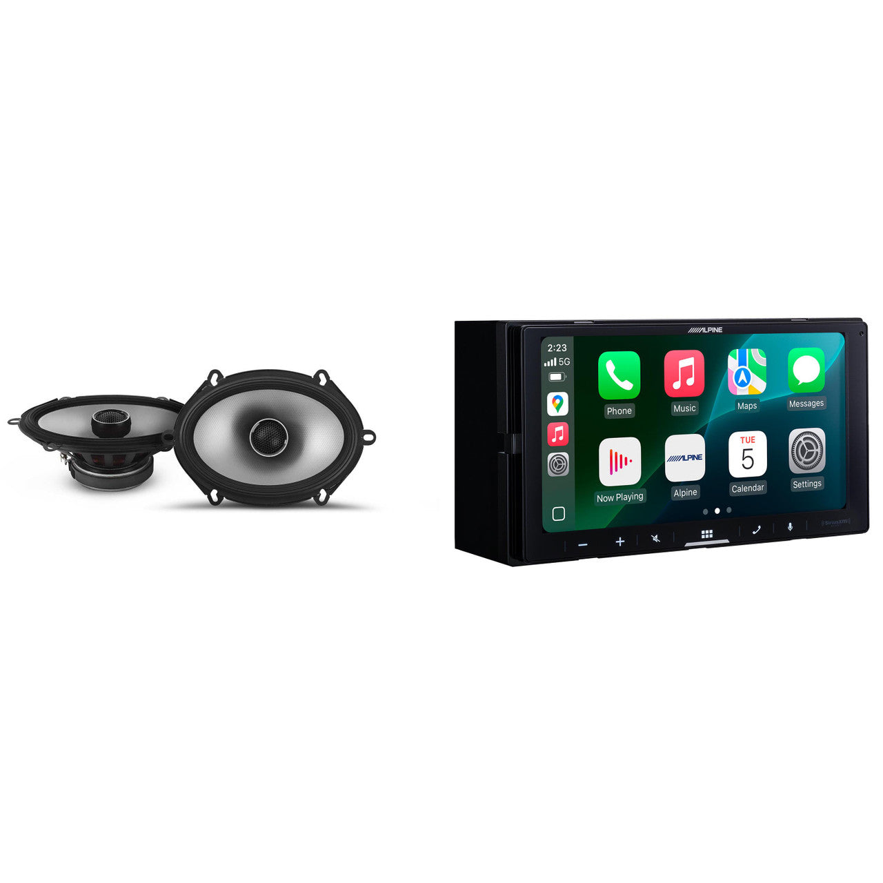 Alpine iLX-W770 Digital Multimedia Receiver & 1 Pair Alpine S2-S68 Type S 6x8 Coax Speakers