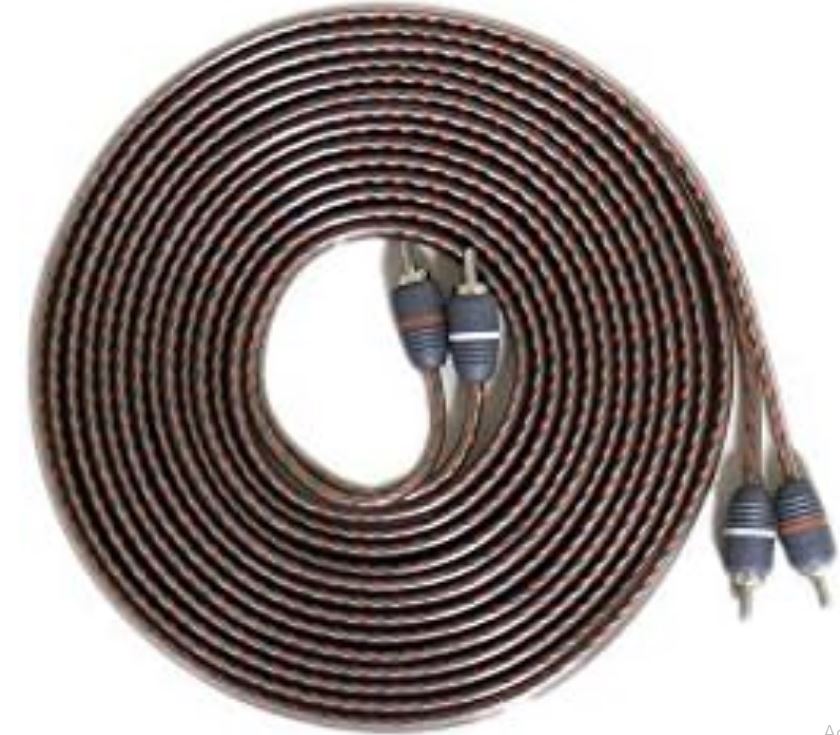 Elite Audio EA-RCA15 Standard 2-Ch RCA Cable - 15ft. Male to Male Twisted Wire Pair with Noise Reduction