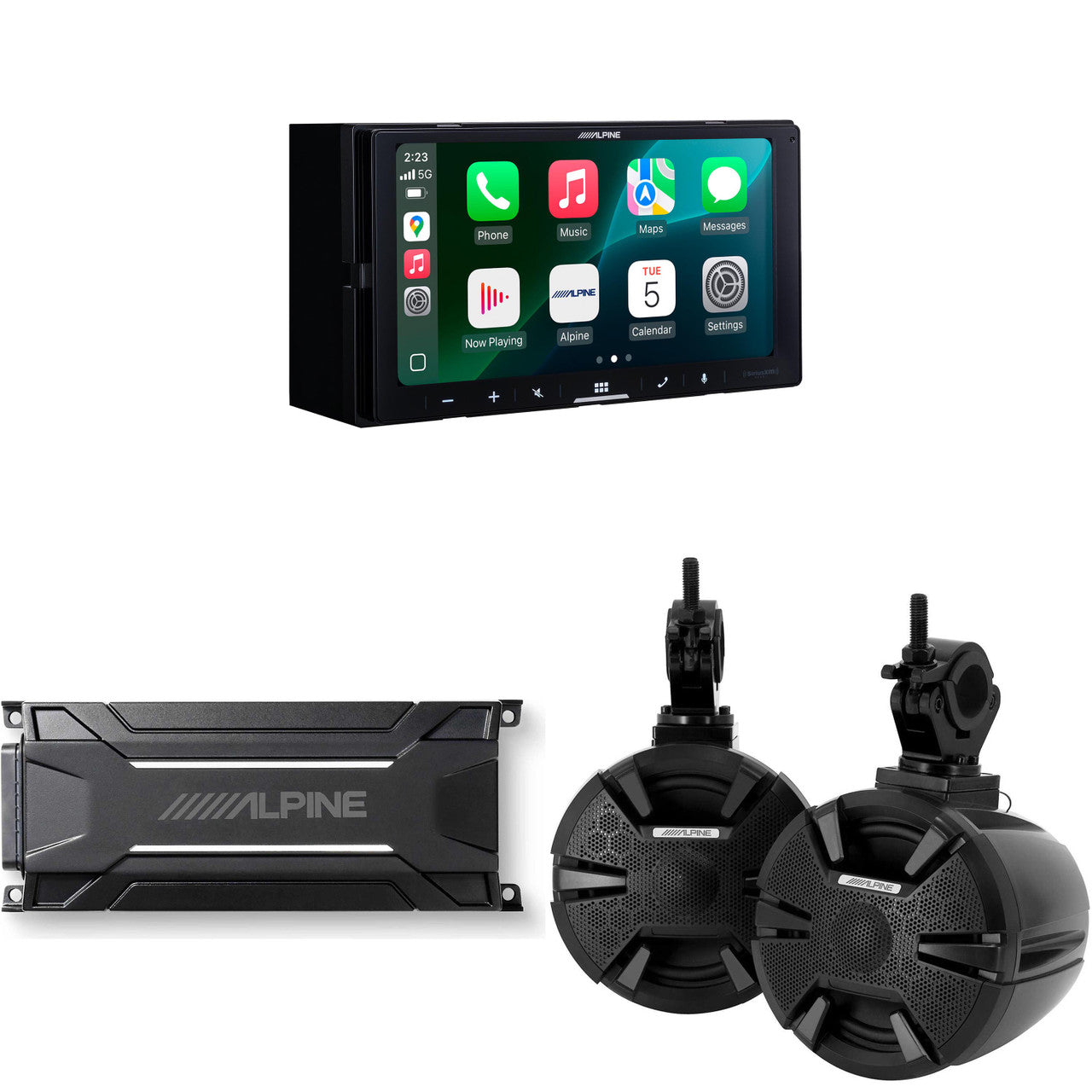 Alpine iLX-W770 Receiver w/ SPV-65RGB-CAN 6.5