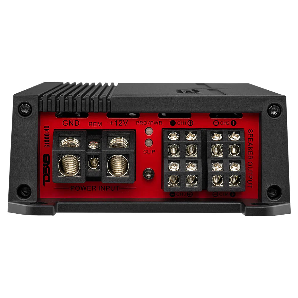 DS18 G1000.4D (GEN-X Full-Range Class D 4-Channel Amplifier 4 x 90 Watts Rms @ 4-ohm)