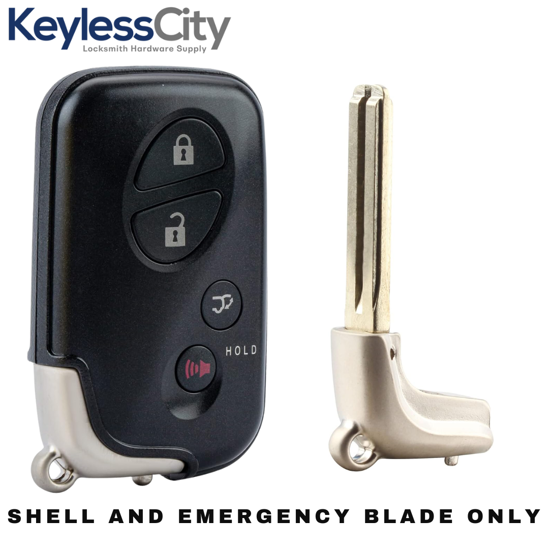 2006-2012 Lexus / 4-Button Remote Smart Key SHELL / HYQ14AAB HYQ14ACX HYQ14AAF (AFTERMARKET)